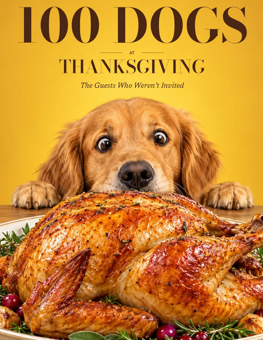Cover of 100 Dogs at Thanksgiving: The Guests Who Weren’t Invited