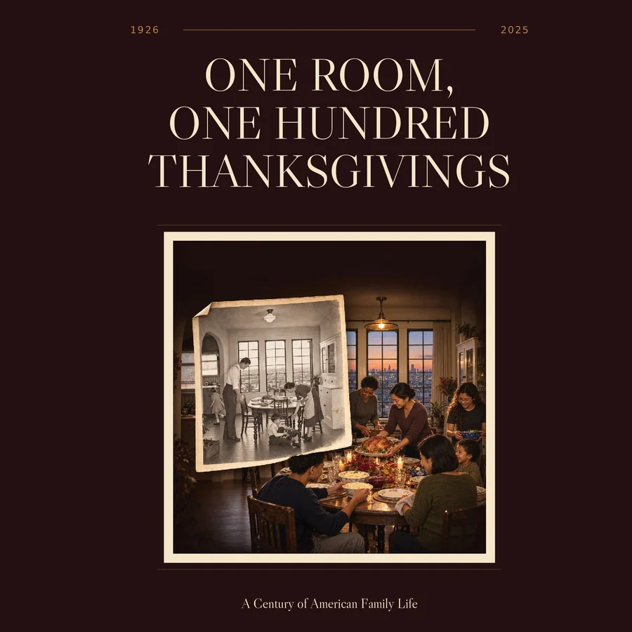 Cover of One Room, One Hundred Thanksgivings: A century of gatherings, 1926–2025